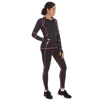 Women's Neon Stitching High-waist Performance Shaping Leggings