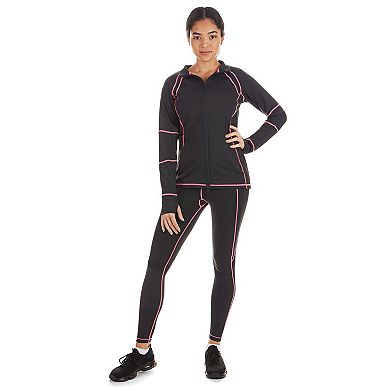 Women's Neon Stitching High-waist Performance Shaping Leggings