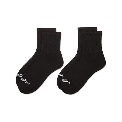 2 Pair Pack Diabetic Full Cushioned Quarter Socks