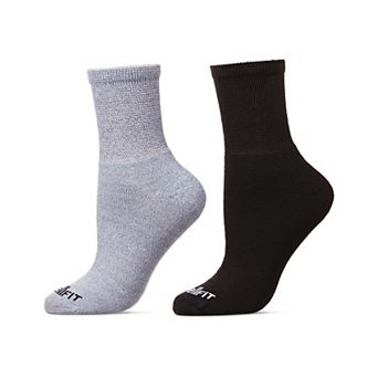 2 Pair Pack Diabetic Full Cushioned Quarter Socks