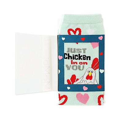 Just Chicken In On You Greeting Card Crew Socks