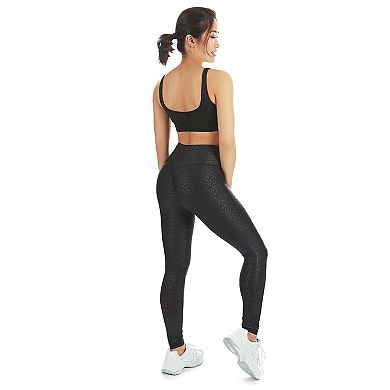Women's High-waist Leopard Print Scrunch Booty Performance Leggings