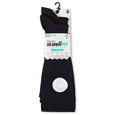 Women's 2 Pair Pack Tipped Compression Socks