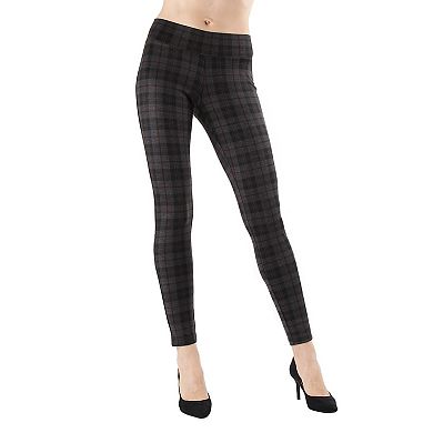 Contempo Plaid Shaping Leggings