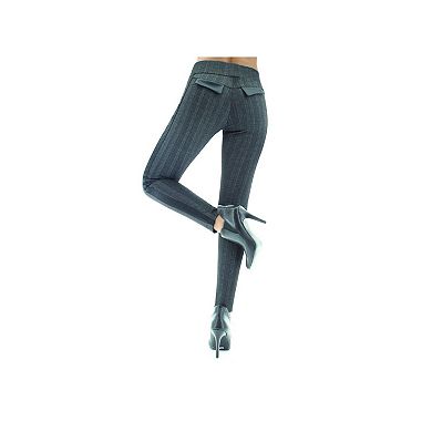 Herringbone Chic Wide Waistband Leggings