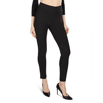 Women's Pinstripe High-waist Straight Leg Shaping Leggings