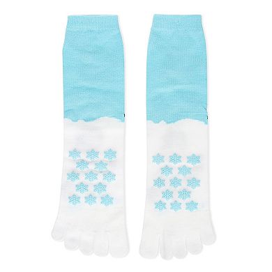 Festive Skiing Non-skid Toe Socks