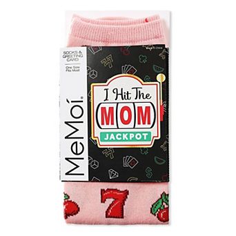 Lucky Mom Greeting Card Crew Socks