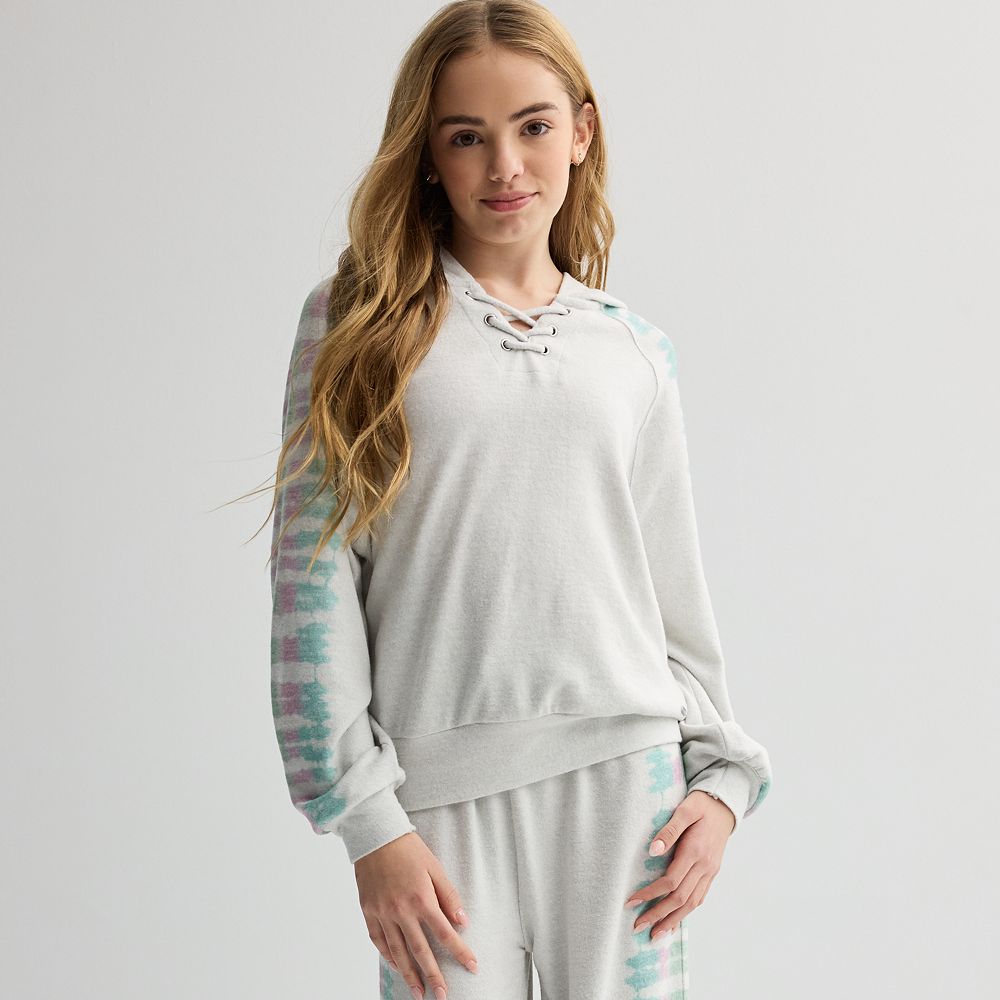 Girls 7-20 Limited Too Lace Up Hoodie