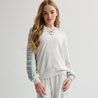 Girls 7-20 Limited Too Lace Up Hoodie
