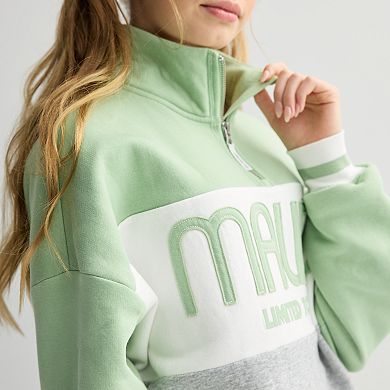 Girls 7-20 Limited Too Colorblock Quarter Zip