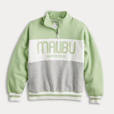 Girls 7-20 Limited Too Colorblock Quarter Zip