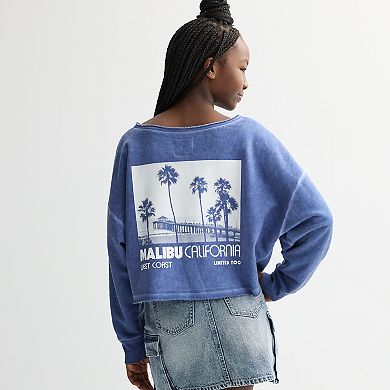 Girls 7-20 Limited Too Off The Shoulder Long Sleeve Top