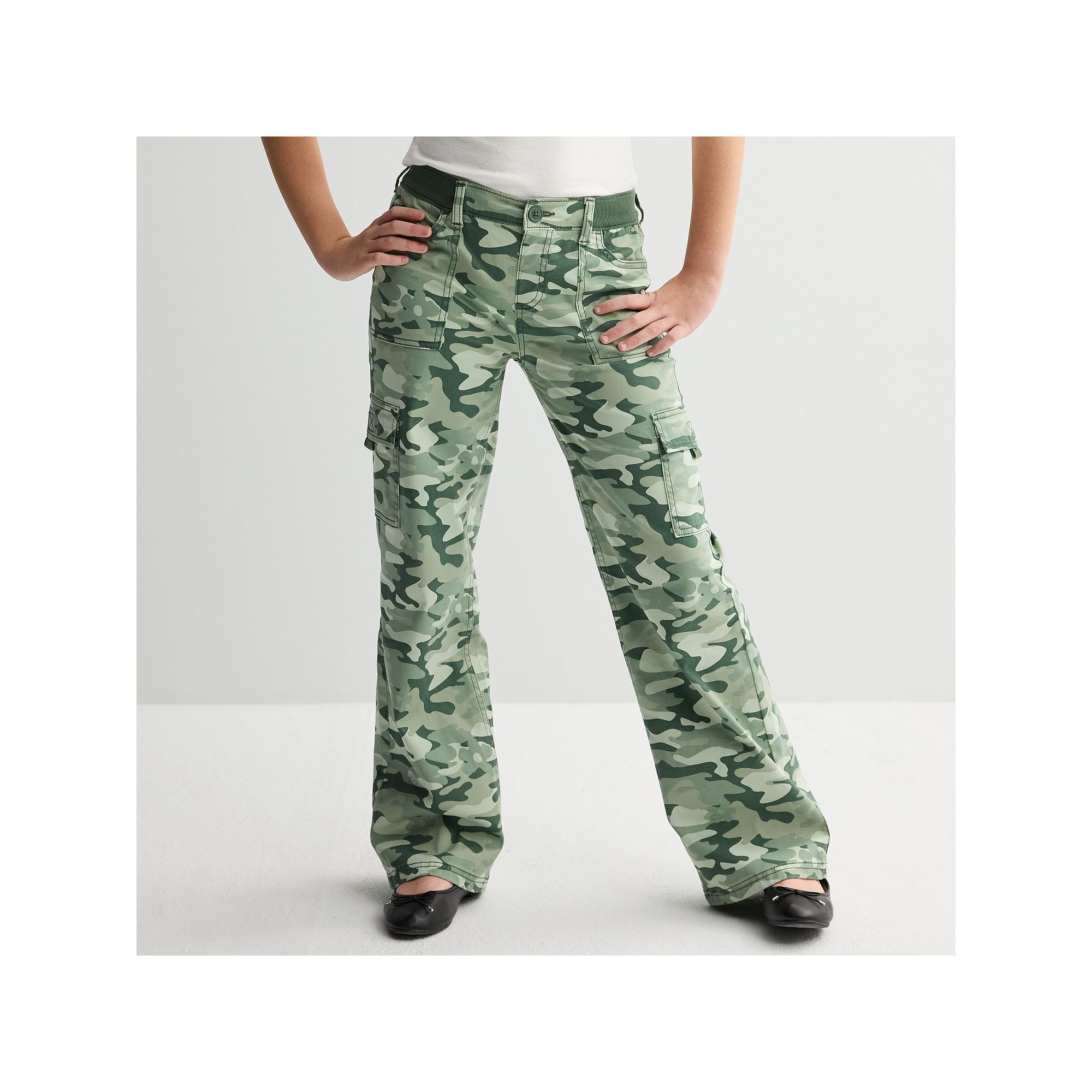 Girls 7-20 Limited Too Camo Cargo Pants, Girls, Green