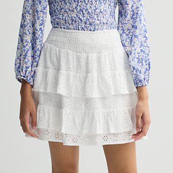 Girls 7-20 Limited Too Eyelet Tiered Skort