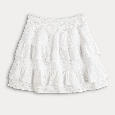 Girls 7-20 Limited Too Eyelet Tiered Skort