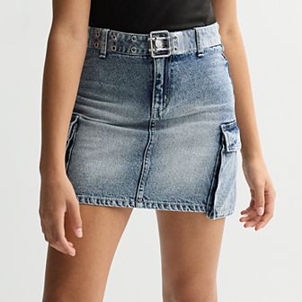 Girls 7-20 Limited Too Cargo Denim Skort