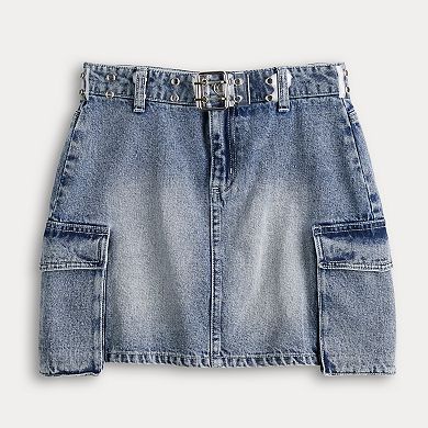 Girls 7-20 Limited Too Cargo Denim Skort