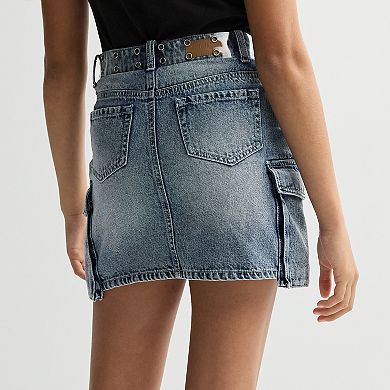 Girls 7-20 Limited Too Cargo Denim Skort