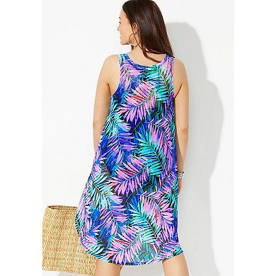 Swimsuits for All Women's Quincy Mesh High Low Cover Up Tunic