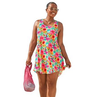 Swimsuits for All Women's Quincy Mesh High Low Cover Up Tunic