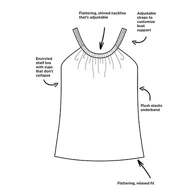 Swimsuits for All Women's High Neck Tankini Top