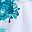 Deep Teal Floral