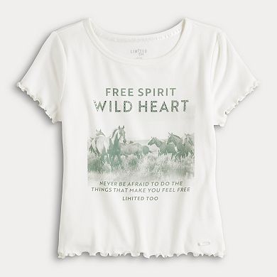 Girls 7-20 Limited Too Free Spirit Lettuce Edge Tee