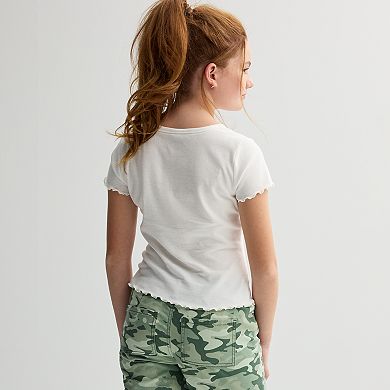 Girls 7-20 Limited Too Free Spirit Lettuce Edge Tee