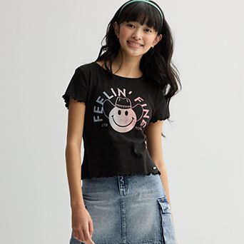 Girls 7-20 Limited Too Free Spirit Lettuce Edge Tee