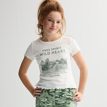 Girls 7-20 Limited Too Free Spirit Lettuce Edge Tee
