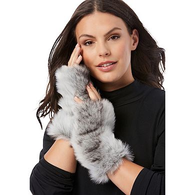Woman Within Faux-Fur Gloves