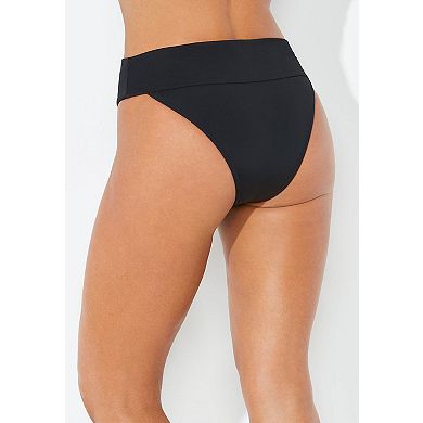 Swimsuits for All Women's High Cut Cheeky Swim Brief