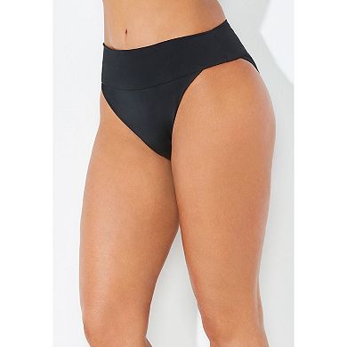 Swimsuits for All Women's High Cut Cheeky Swim Brief