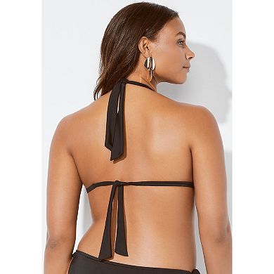 Swimsuits For All Women's Plus Size Elite Triangle Bikini Top