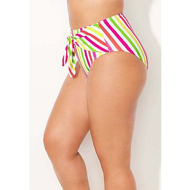 Swimsuits for All Women's Tie Front Bikini Bottom