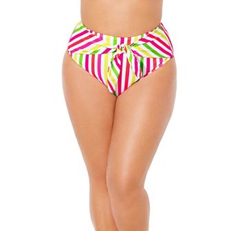 Swimsuits for All Women's Plus Size Tie Front Bikini Bottom