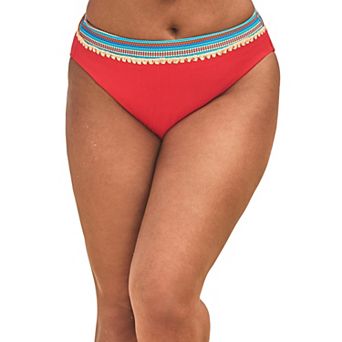 Swimsuits for All Women's Mentor Ribbed High Waist Bikini Bottom