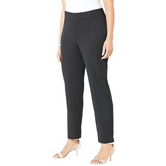 Catherines Women's Plus Size Crepe Knit Pull-on Pant