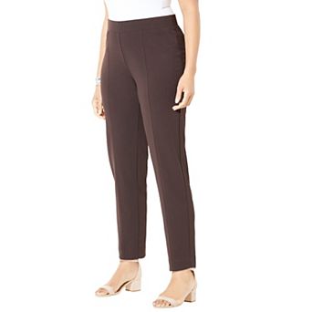 Catherines Women's Plus Size Crepe Knit Pull-On Pant