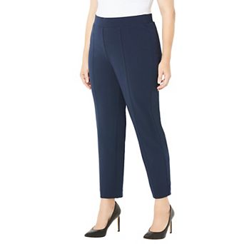 Catherines Women's Plus Size Crepe Knit Pull-on Pant