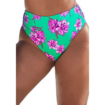 Swimsuits for All Women's Side Shirred High Waist Swim Brief
