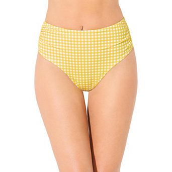 Swimsuits for All Women's Side Shirred High Waist Swim Brief