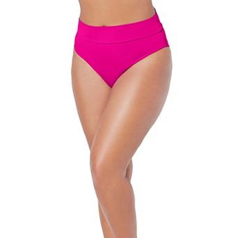 Swimsuits for All Women's High Waist Cheeky Shirred Brief