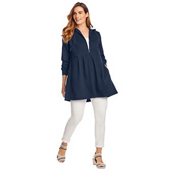Woman Within Plus Size French Terry Swing Jacket