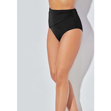 Swimsuits for All Women's High Waist Twist Swim Brief