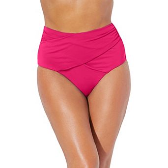 Swimsuits for All Women's High Waist Twist Swim Brief