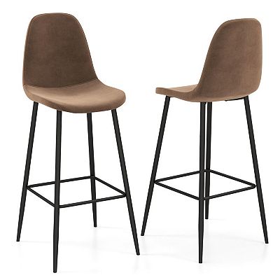 29.5 Inches High Back Bar Stools Set Of 2