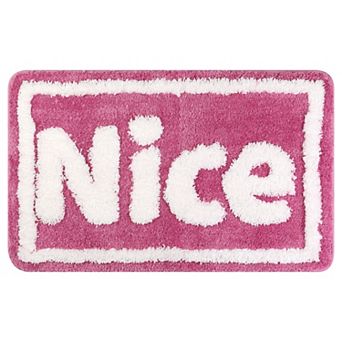 Plush Non-slip Bathroom Letter Rug, Soft Absorbent Bath Mat For Bathroom, Floor, Tub, Shower Room