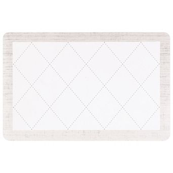 Geometry Kitchen Rug Cushioned Kitchen Floor Mat Non Slip Waterproof Comfort Carpet 18" X 28"